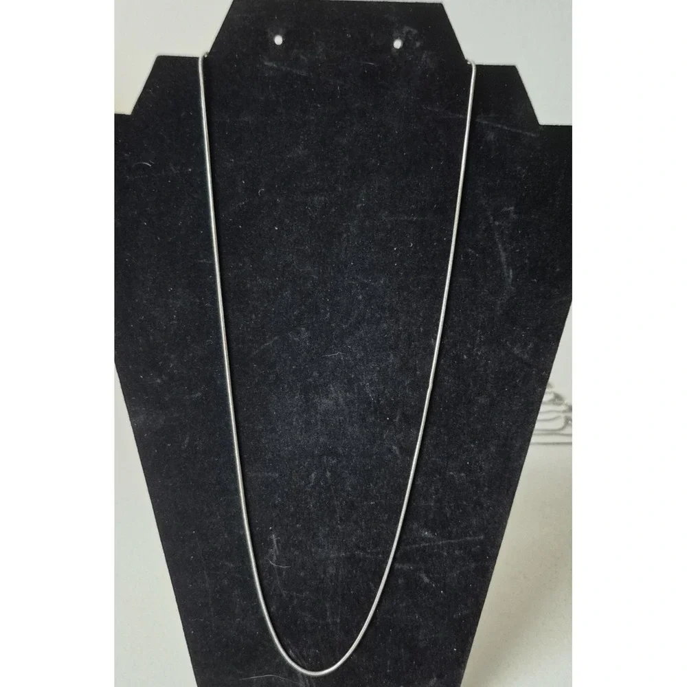 Lot of 13‎ Silver Tone Round Snake Chain 22